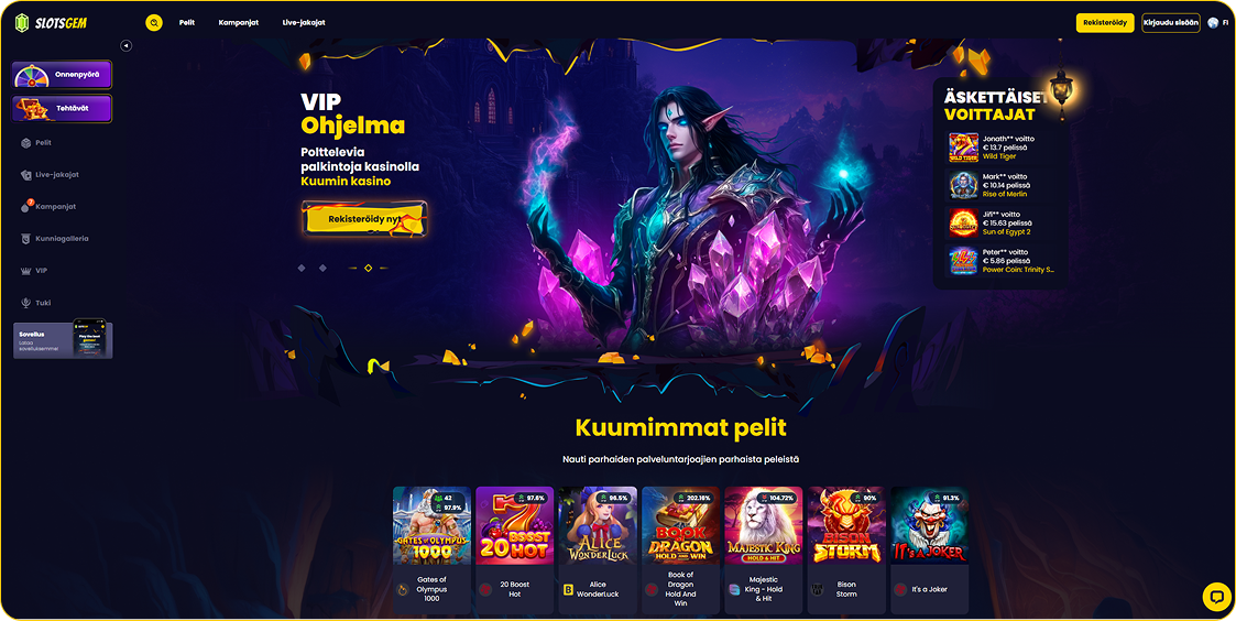 SlotsGem kasinoalusta SlotsGem kasinoalusta